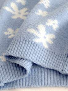 SHEIN New Fashionable Versatile Cute Jacquard Casual Baby GirlSweater Set Baby Knitwear Baby Knit Two Pieces Knit Set Baby Set Autumn Winter Baby Sweater Set Autumn And Winter Two Pieces Suit Baby Girl Warm Sets Two Pieces Sets Baby Set Autumn Winter Season Baby Knitwear Baby Clothes Girl Fall Sweater Knit Two Pieces Baby Girl Clothes Fall Outfits Winter Outfits