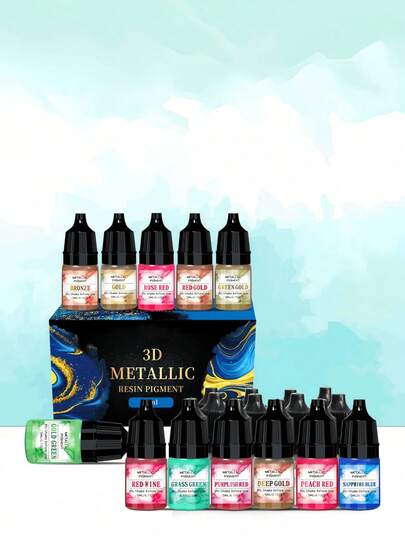 5毫升24色蜡烛染料，适用于硅胶模具DIY手工香薰蜡烛、肥皂染料、大豆蜡着色剂