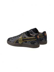 Suede X One Piece Blackbeard Women's Sneakers Black 396525 - Black Yellow Brown - View 5