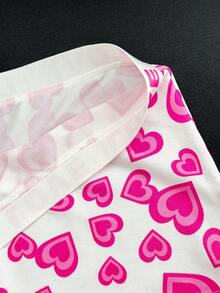 1pc Girls' Sweet Heart Printed Panty - Multicolor - View 7
