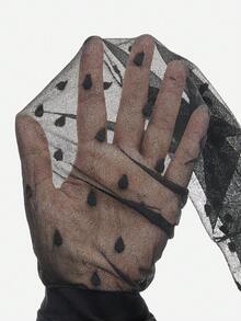 LUVLETTE 1 Miếng Quý cô Dệt hoa Tim Mô hình Thời trang pantyhose - màu đen - Xem 3