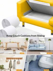 自粘胶带，白色钩环胶带，用于固定窗户、相框、蚊帐、地毯、汽车和DIY胶带 - 彩色 - 查看 3