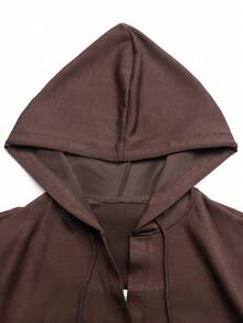 GlowEve 休闲百搭修身长袖女式卫衣 - 棕色 - 查看 3