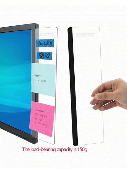 1pc Office Desk Accessories, Monitor Memo Board, Computer Message Board, Office Supplies For Women Men Computer Sticky Note Holder Home Office Accessories Desktop Message Office Decor Back To School