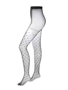 LUVLETTE 1 Miếng Quý cô Dệt hoa Tim Mô hình Thời trang pantyhose - màu đen - Xem 5