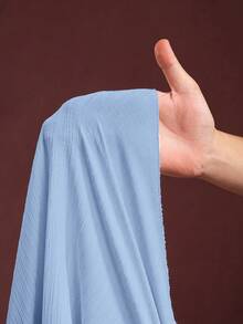 Slaydiva Bộ đồ 2 mảnh màu kaki trơn, ôm sát, không tay và chân váy chữ A, chất liệu vải dệt họa tiết, thoải mái, dành cho nữ cỡ lớn, thích hợp cho kỳ nghỉ xuân/hè. - Màu xanh lam - Xem 10