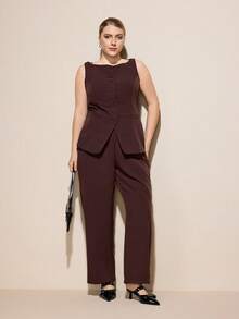 CUCCOO CURVES Giày cao gót mũi nhọn thời trang nữ dáng rộng - màu đen - Xem 6