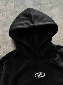 AXEPEAK 2件装男士休闲时尚街头日常通勤拼接连帽卫衣 - 彩色 - 查看 6