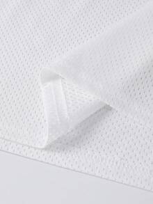 INAWLY 不可替代标语及23号印花V领宽松T恤，黑白撞色 - 彩色 - 查看 6