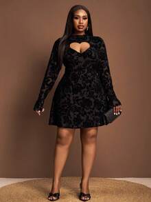 Veslaya 大码秋冬新款音乐节、复活节、圣诞节、生日派对、毕业季、学院风、学生装、日常休闲、百搭、休闲、邮轮旅行、海滩、日光浴、网红、街头风、婚礼宾客波西米亚风、通勤风、早午餐装扮 大码性感连衣裙 黑色连衣裙 适合曲线身材 大码夜店连衣裙 爱心连衣裙 黑色优雅连衣裙 曲线身材 大码性感连衣裙 大码冬季连衣裙 大码哥特式连衣裙 黑色蕾丝连衣裙 - 黑色 - 查看 12