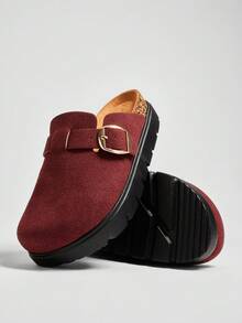 Solezae Giày đế xuồng ... - Màu Đỏ Sâu - Xem 7