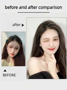 2/4片装隐形发垫，女士蓬松发髻器，透气刘海夹，蓬松发夹，卷发器，免加热卷发器，卷发棒，美发产品及配件，适用于理发店、美容院、返校季、旅行度假等场合，女士美发配件，卷发器，卷发梳，卷发棒，卷发产品，卷发棒，卷发器，卷发棒，卷发产品，卷发棒，美发设备用卷发棒 - 彩色 - 查看 6