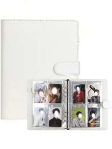 1Set Premium Multi-Functional A5 Photo Card Binder, Sleek Album Design, Compact And Durable Organizer, PU Leather Binder Notebook Cover Loose-Leaf Organizer For Daily Planning And Note-Taking, Office Supplies - Multicolor - View 13