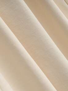 Franclia Bộ 2 món áo trễ vai trơn tay dài và chân váy cạp cao cài nút cho nữ - trắng - Xem 3