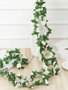 Dây hoa hồng nhân tạo 2,5m 1,8m dùng cho vòng hoa cưới màu trắng hồng trang trí phòng cưới bằng lụa dây hoa hồng nhân tạo - Nhiều màu - Xem 10