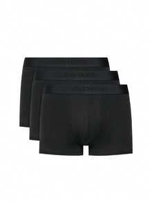 Calvin Klein 3 Pack Men's Boxers - Black - View 1
