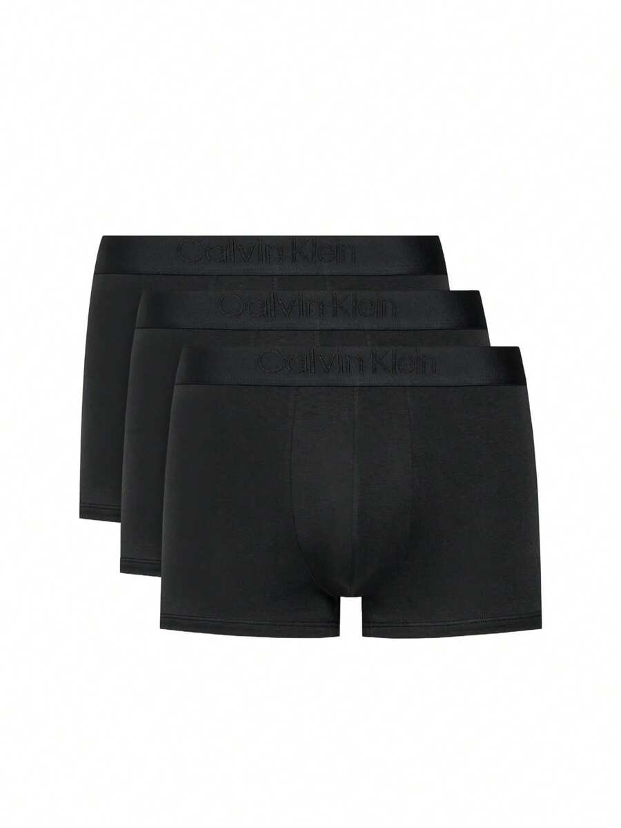 Calvin Klein 3 Pack Men's Boxers - Black - View 1