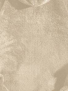 EASEVO 男士抓绒字母刺绣连帽半拉链长袖套头衫 - 杏色 - 查看 4