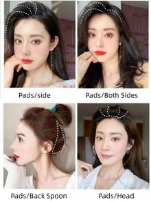 2/4片装隐形发垫，女士蓬松发髻器，透气刘海夹，蓬松发夹，卷发器，免加热卷发器，卷发棒，美发产品及配件，适用于理发店、美容院、返校季、旅行度假等场合，女士美发配件，卷发器，卷发梳，卷发棒，卷发产品，卷发棒，卷发器，卷发棒，卷发产品，卷发棒，美发设备用卷发棒 - 彩色 - 查看 4