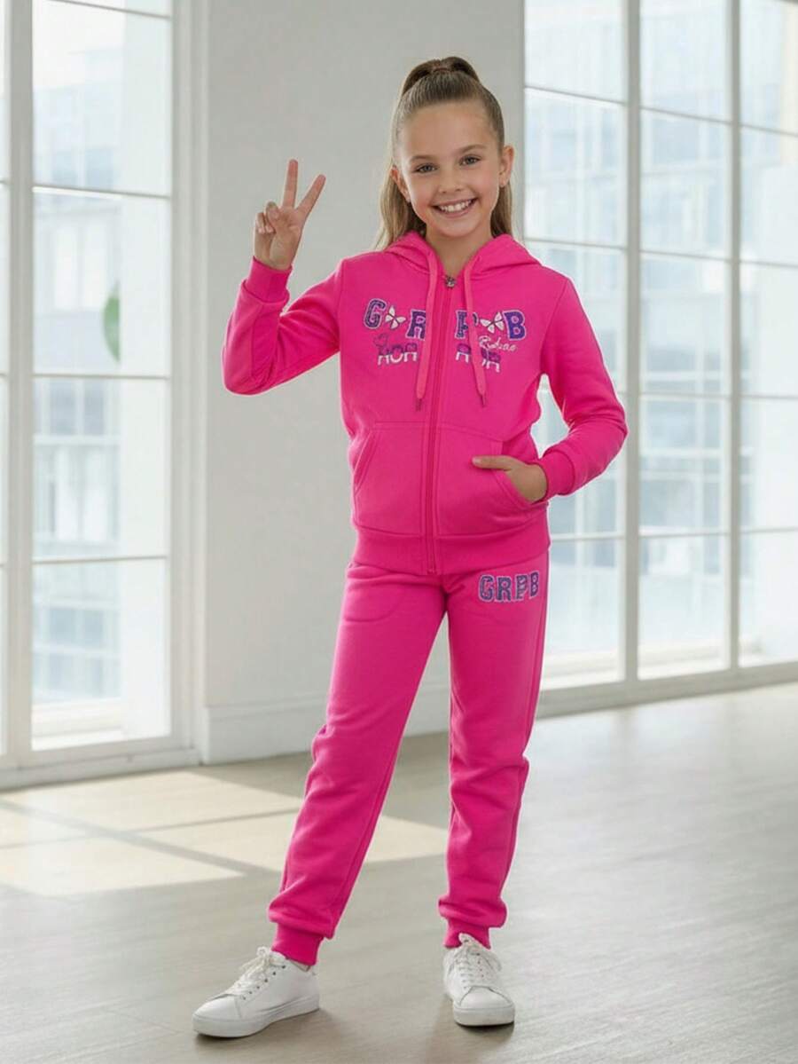 Young Girls Activewear - Pink - View 1