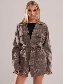 Avantive 棕色豹纹牛仔夹克 秋冬外出 毕业舞会 优雅 正式 奢华 时尚 商务休闲 生日 办公室 乡村音乐会 俱乐部 性感 西部 工作服 街头风 复古 节日 锐舞 舞会 夏威夷 机场 趣味 基本款 早午餐 2000年代风格 紧身 复古 教堂 返校节 高雅 端庄 休闲 女装 - 棕色 - 查看 5