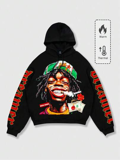 Street Life sweat-shirt à capuche imprimé mode pour hommes