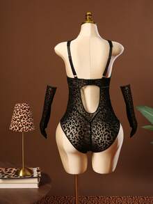 SHEIN Bộ đồ lót gợi cảm 3 món cỡ lớn có gọng - màu đen - Xem 9