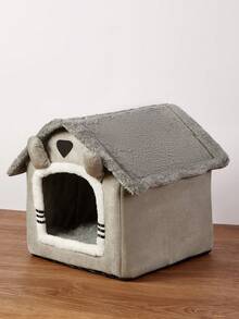 PETSIN 猫窝，四季通用，冬季保暖，封闭式，猫床，包裹式猫睡袋，狗窝，避难屋