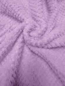 Franclia Plus Size Women Casual Solid Color Loose Fit Sweatshirt - Mauve Purple - View 5