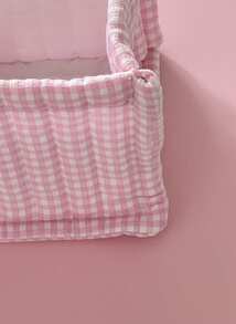 Joivida 1 pieza Cesta de almacenamiento a cuadros, para almacenar desorden, artículos para el hogar, para uso doméstico: sala de estar, escritorio, dormitorio, Navidad, Día de San Valentín - Multicolor - Ver 8