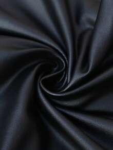 Editum Women's Black Faux Leather Elegant Commuter Pants, Versatile For Autumn/Winter,Black Pant Winter  Christmas New Year Thanksgiving Black - Black - View 8