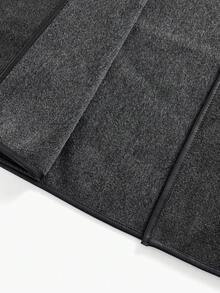 MOTF PREMIUM FASHIONABLE RETRO MINIMALIST OVERCOAT WITH UNIQUE DECORATIVE BUTTONS - Black - View 7