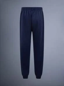 Driftmere Men 2pcs/Set New Sports Casual Hoodie & Sweatpants Set, Autumn/Winter Fleece Hoodie And Sweatpants, Fashionable Versatile Warm Casual Suit, Keep Warm,Sports Outdoor, Daily Casual Sports - Navy Blue - View 5