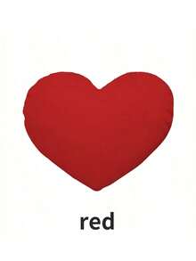 1个心形毛绒枕头 柔软蓬松枕头 沙发床装饰枕 爱心枕 心形枕头 - 彩色 - 查看 8