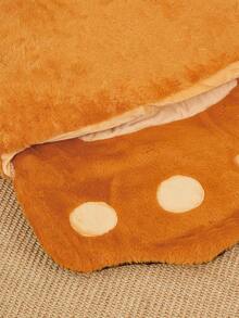 PETSIN S M L 熊掌猫窝保暖大空间水洗睡袋狗宠物床 - 棕色 - 查看 9