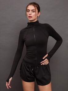 Activina Zip Up Solid Sports Jacket