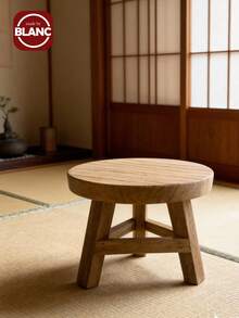 Madebyblanc 1pc Small Wooden Stool Display Stool Decorative Round Wooden Base Stool, Suitable For Small Flower Pot Display, Home Decoration And Office Auxiliary Stand, Decorative Stand, Sturdy Base, Plant Stand, Flower Pot Stand, Plant Enthusiasts