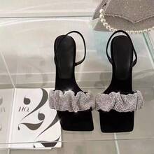 Sandalias de tacón alto para mujeres - Negro - Ver 1