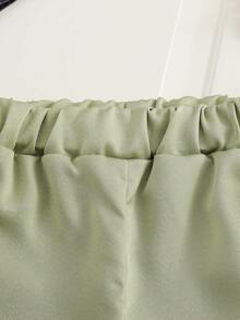 中东风格传统刺绣长袖上衣和裤子套装，适合男婴 - 綠色 - 查看 6