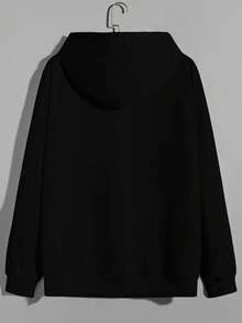 EURMUSE Cotton 2pcs Men's Basic English Letter Printed Pocket Design Slim Fit Sweatshirt Set - Multicolor - View 4