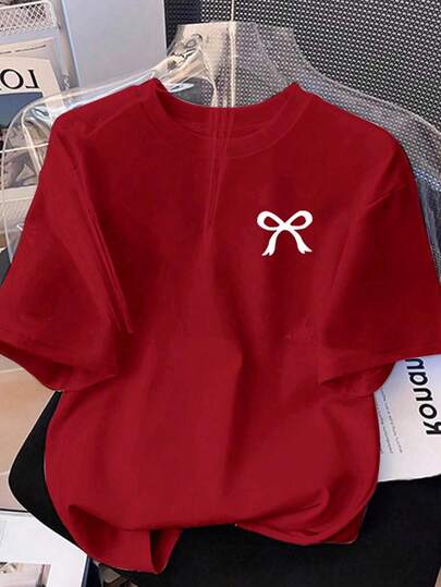 Resyla Casual Fashionable Fitted Knit Pullover Short Sleeve T-Shirt For Women