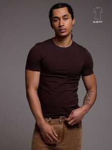 Musero 春夏基础款修身短袖圆领T恤