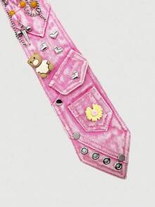 ROMWE Grunge Punk Y2K Punk Metal Ring Accessoarer, Flera Ögon & Fickdesign, Slips med Slitna Kanter För Kvinnor, Personliga Coola Unika Dekorativa Ornament