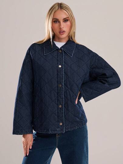 Avantive Fall & Winter Women  Blue Denim Jacket Christmas New Years Holiday Party Women Coat Black Blue Coat Holiday New Years Loose Coat Long Sleeve Coat New Years Eve New Years Christmas Party Women Denim Holiday Women Holiday Christmas Y2k Loose Collared Retro Party Wear Blue Washed With Pockets Street Style Belt Classy Daily Wear Casual Denim Coat Padded Denim Warm Denim Ladies Denim Thick Jacket Lambswool Denim Women's Denim Jacket Women's Denim Jacket Quilted Denim Jacket Jeans Jacket For Woman
