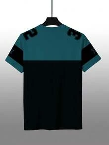 Manfinity Roughcore Men's Minimalist Print Crew Neck Short Sleeve T-Shirt - Multicolor 7 - View 2