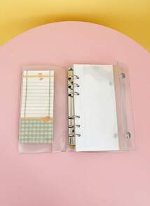 Joivida A6 窄活页封面，10 个 1 格 2 格 3 英寸收纳袋，明信片活页夹收集书籍整理器，返校，学校用品 - 無色 - 查看 6