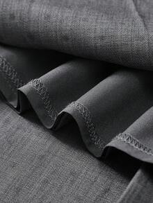 Muvela 女士波点印花百褶短款休闲裙 - 灰色 - 查看 6