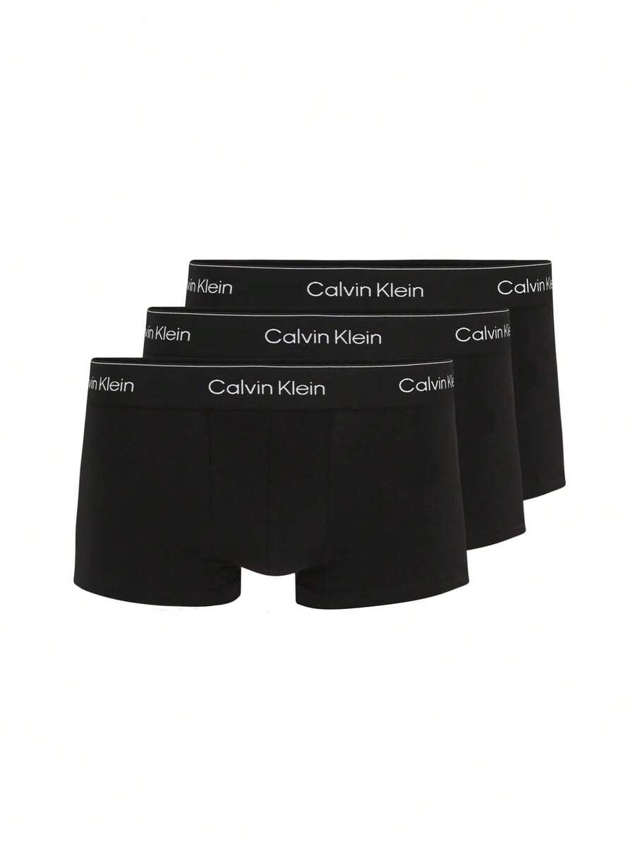 Calvin Klein 3 Pack Men's Boxers - Black - View 1
