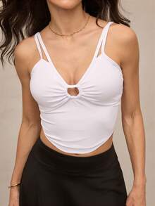 Activina Collant de balé básico e simples de cor sólida para mulheres - Branco - Ver 7