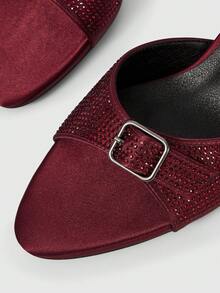 Sleekvia Women's Strap High Heel Slide Sandals, Summer New Arrival - Burgundy - View 8